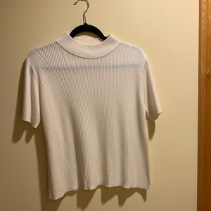 off white high neck shirt